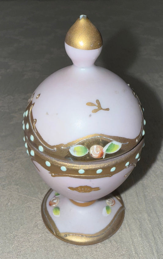 Vintage Lenwile Ardalt Hand-Painted Porcelain Trinket Box
Mid-Century Vanity Collectible | Japan, c. 1940s–1950s