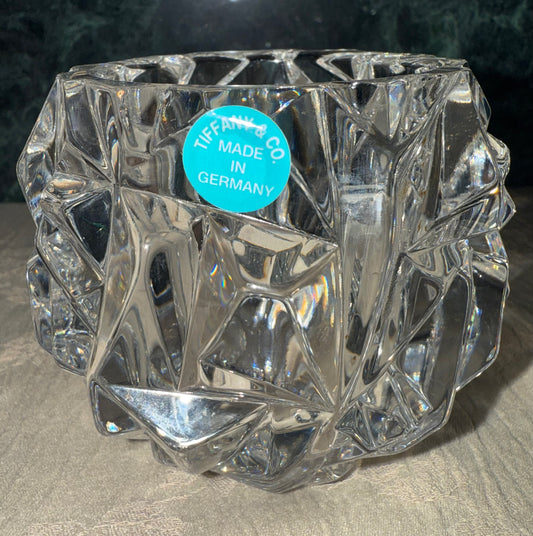 Tiffany & Co. German Crystal Votive Candle Holders (Pair)