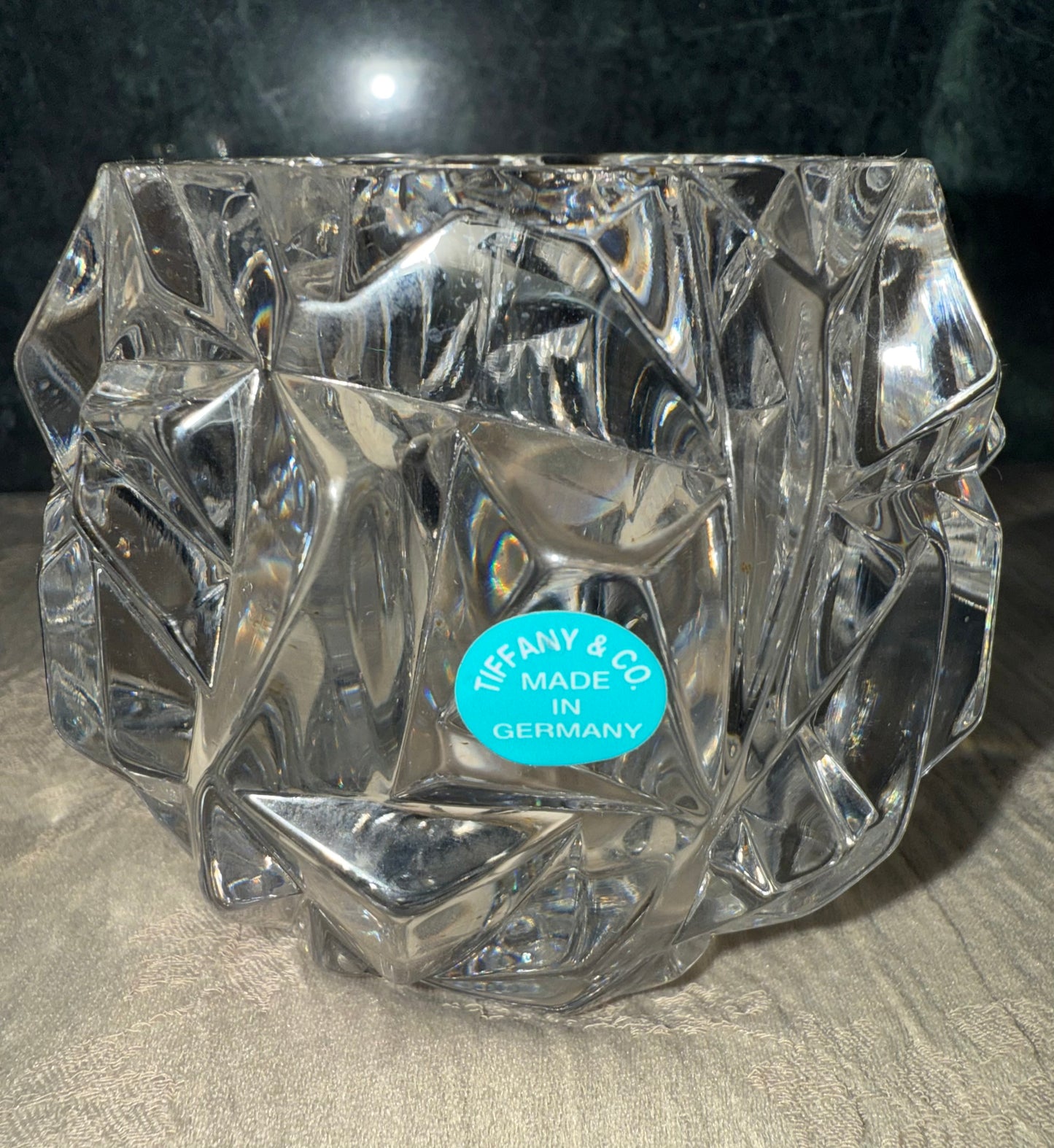 Tiffany & Co. German Crystal Votive Candle Holders (Pair)