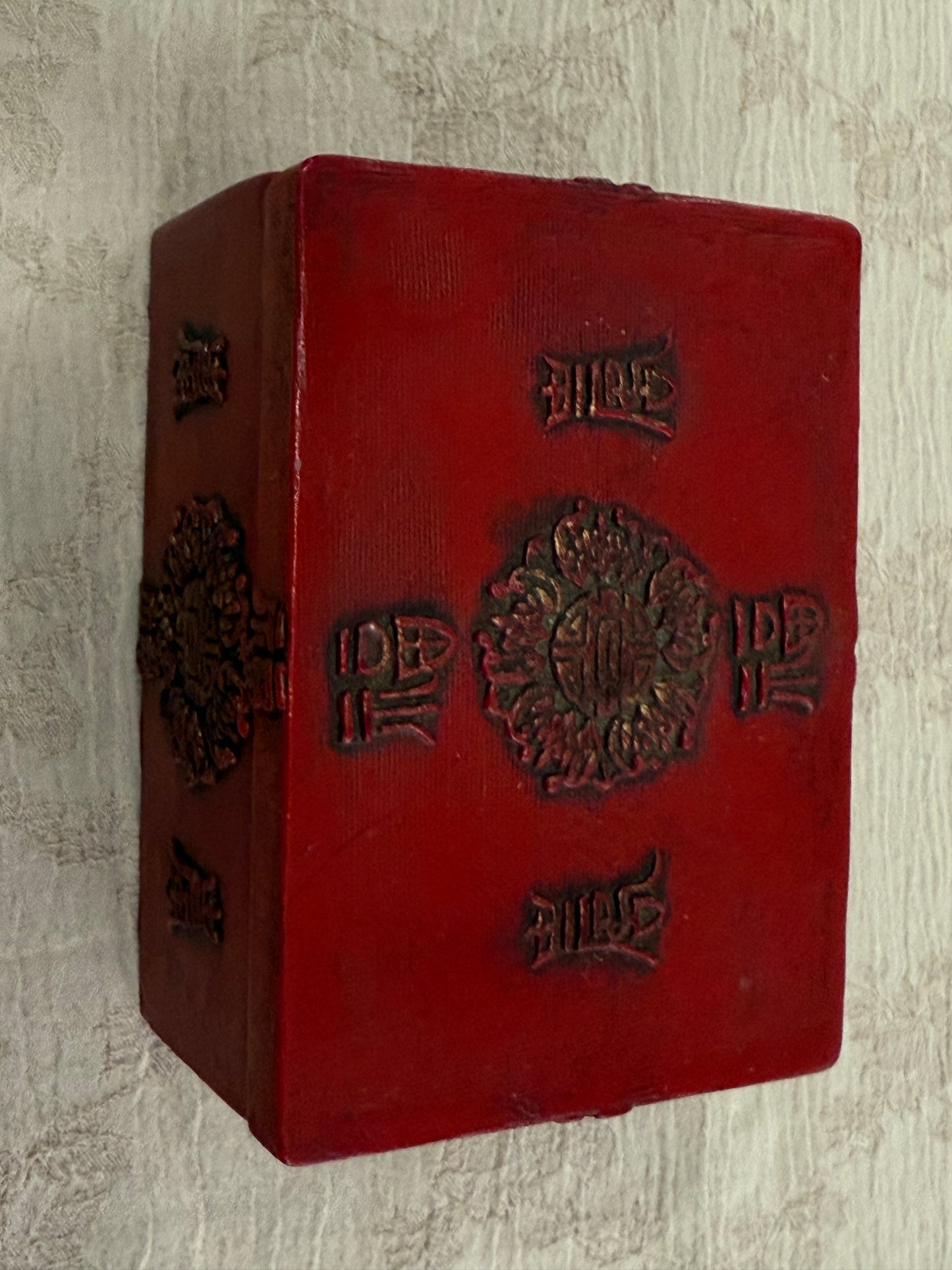 Gold Plated Turtle Figurines – Feng Shui Male & Female Pair in Red Chinese Longevity Box – Prosperity Decor Gift