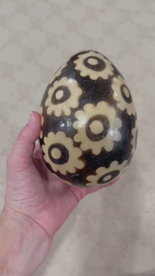Handcrafted Lenca Pottery Egg Ornament – Honduras

6” x 4.5” | 464 grams